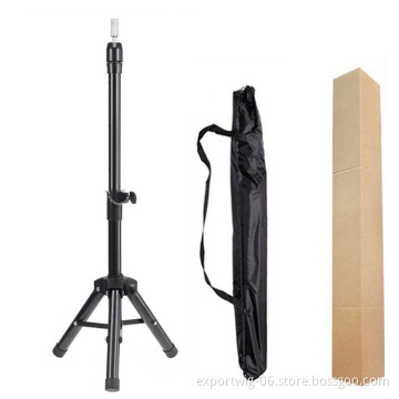 Tripod Stand for Canvas Block Head Adjustable Wig Head Stand Holder for Cosmetology Hairdressing Training Practice Wig Stand